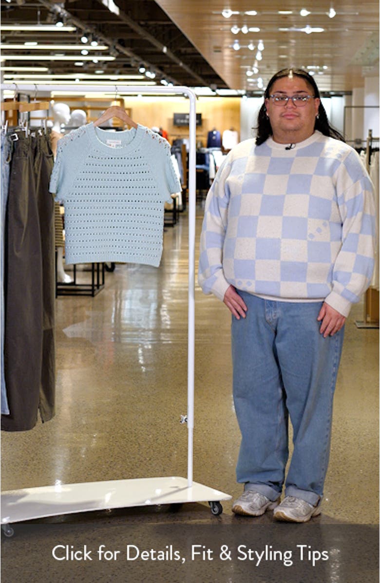 Pointelle Raglan Sleeve Sweater, sales video thumbnail