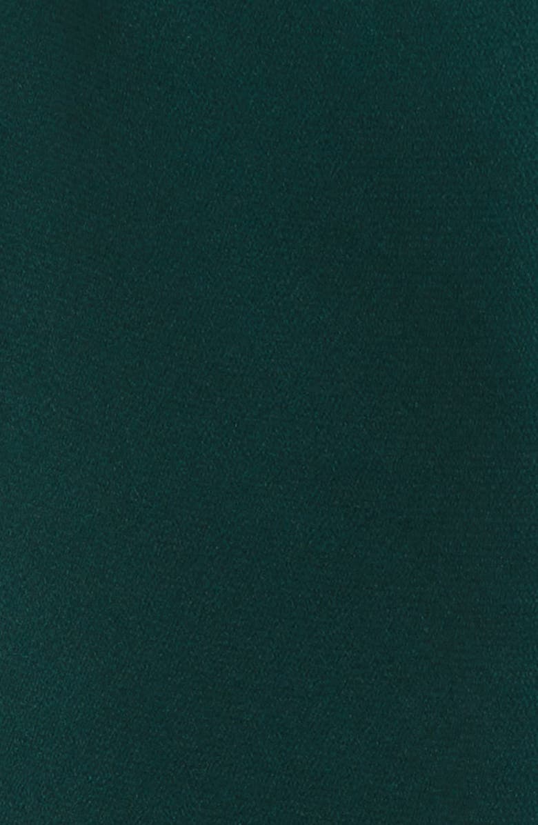 Anne Klein Long Sleeve Satin Faux Wrap Dress, Alternate, color, 