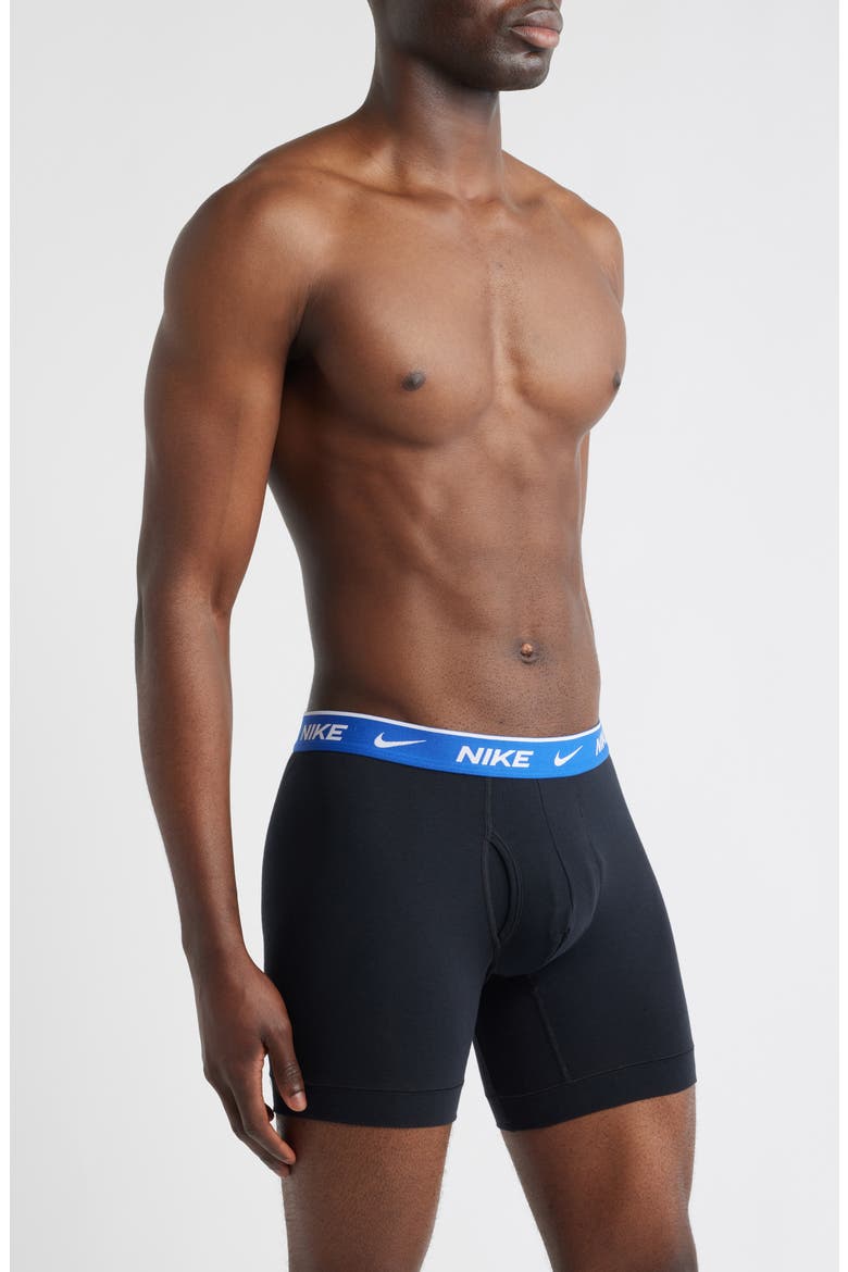 Dri-FIT Essential Assorted 3-Pack Stretch Cotton Boxer Briefs, Alternate, color, BLUE VELVET