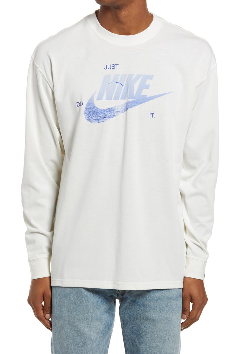 Sportswear Max 90 Long Sleeve Graphic Tee, Main, color, PURE