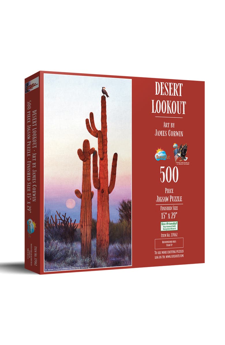 Sunsout Desert Lookout 500 piece Jigsaw Puzzle for Adults, Main, color, Multicolor