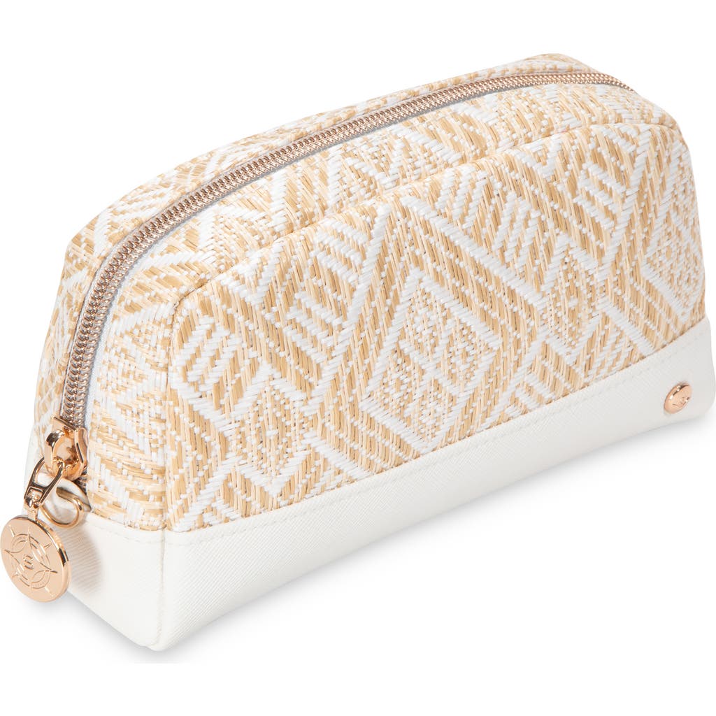 Stephanie Johnson Mini Paros Coconut Mini Mae Cosmetics Pouch In White