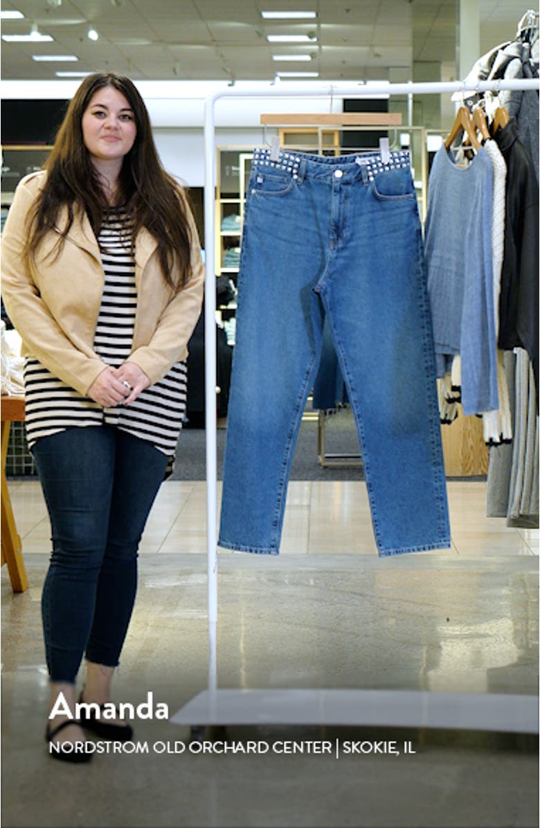 Rian Super High Waist Straight Leg Jeans, sales video thumbnail