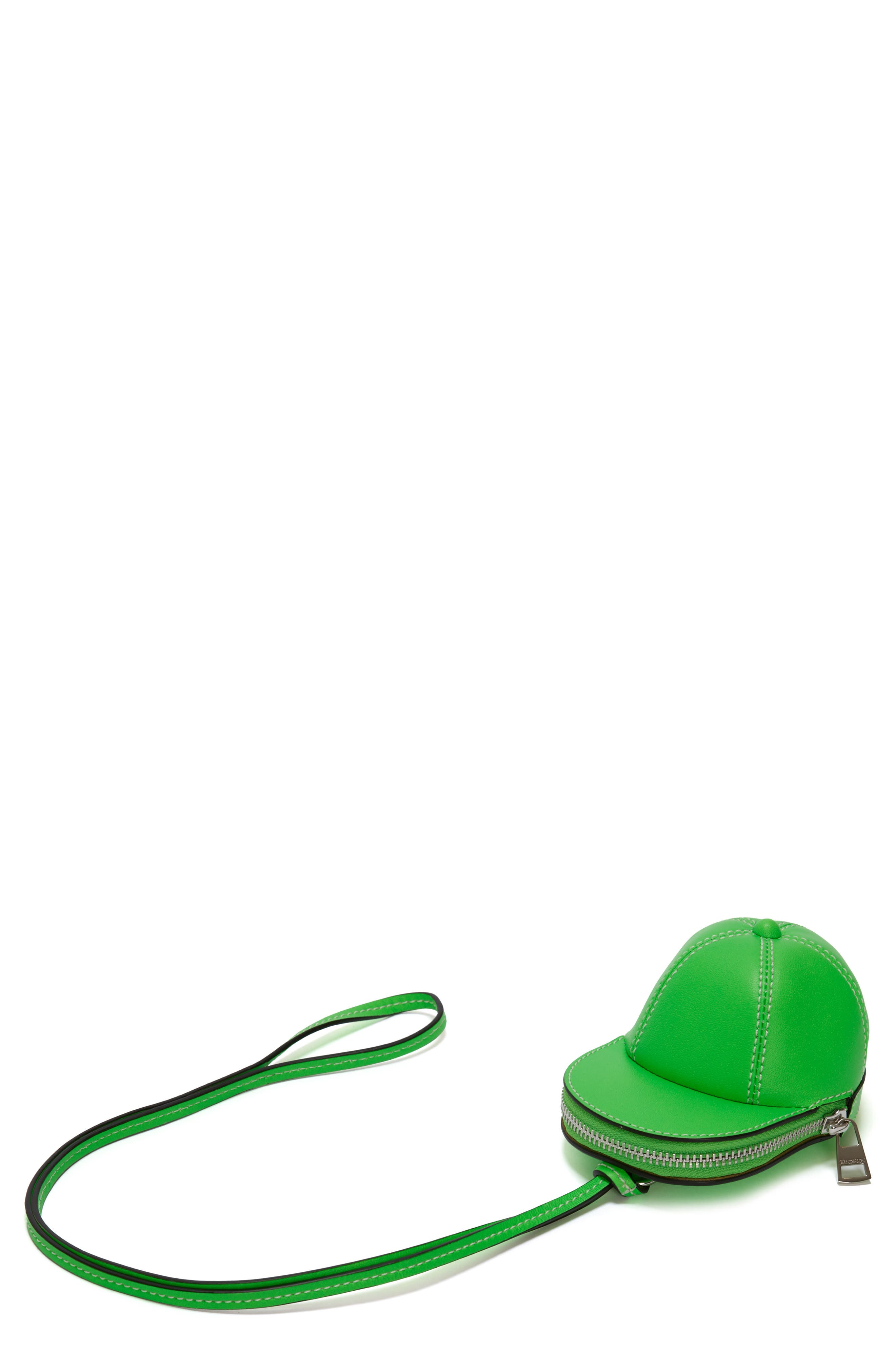 JW Anderson Nano Cap Leather Crossbody Bag, Main, color, 