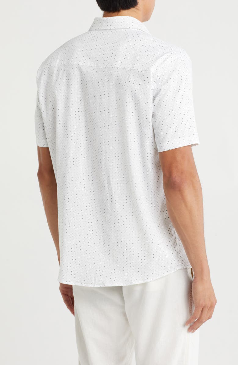 WESTZEROONE Rio Short Sleeve Button-Up Shirt, Alternate, color, White