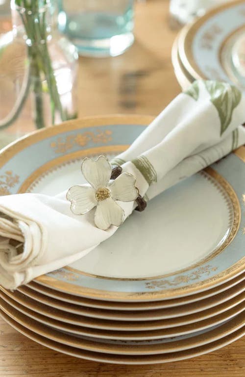 Bond & Grace Storytime Dahlias Dinner Napkins In Multi