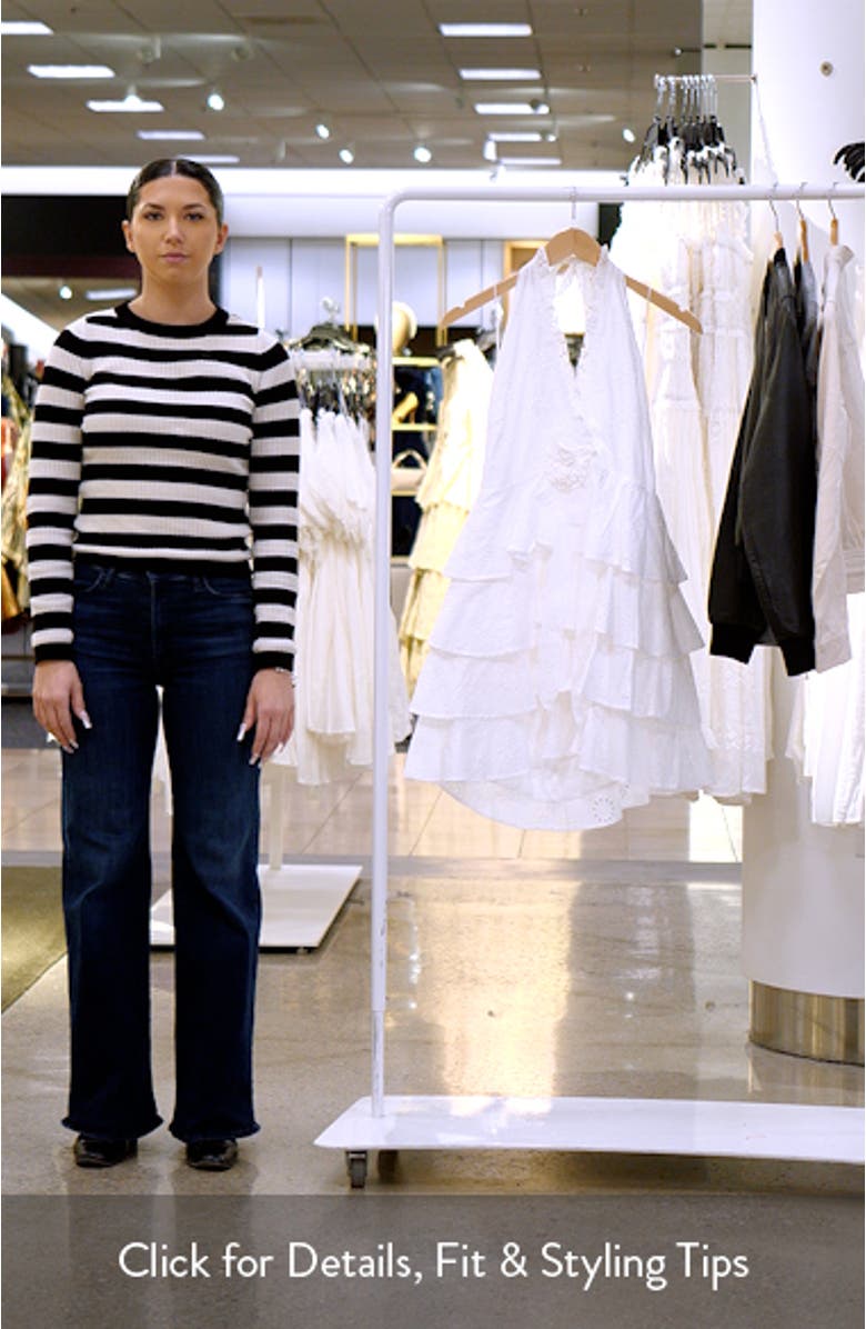 Rosette Broderie Anglaise Halter Minidress, sales video thumbnail