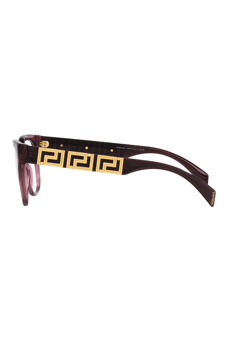 54mm Pillow Optical Glasses, Alternate, color, TRANSPARENT VIOLET