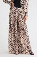 L'AGENCE Nova Print Pleated Wide Leg Pants
