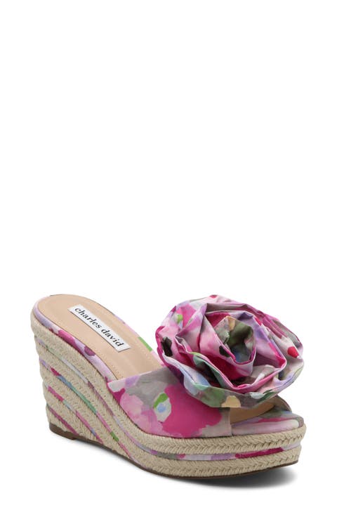 Crash Esapdrille Platform Wedge Slide Sandal (Women)