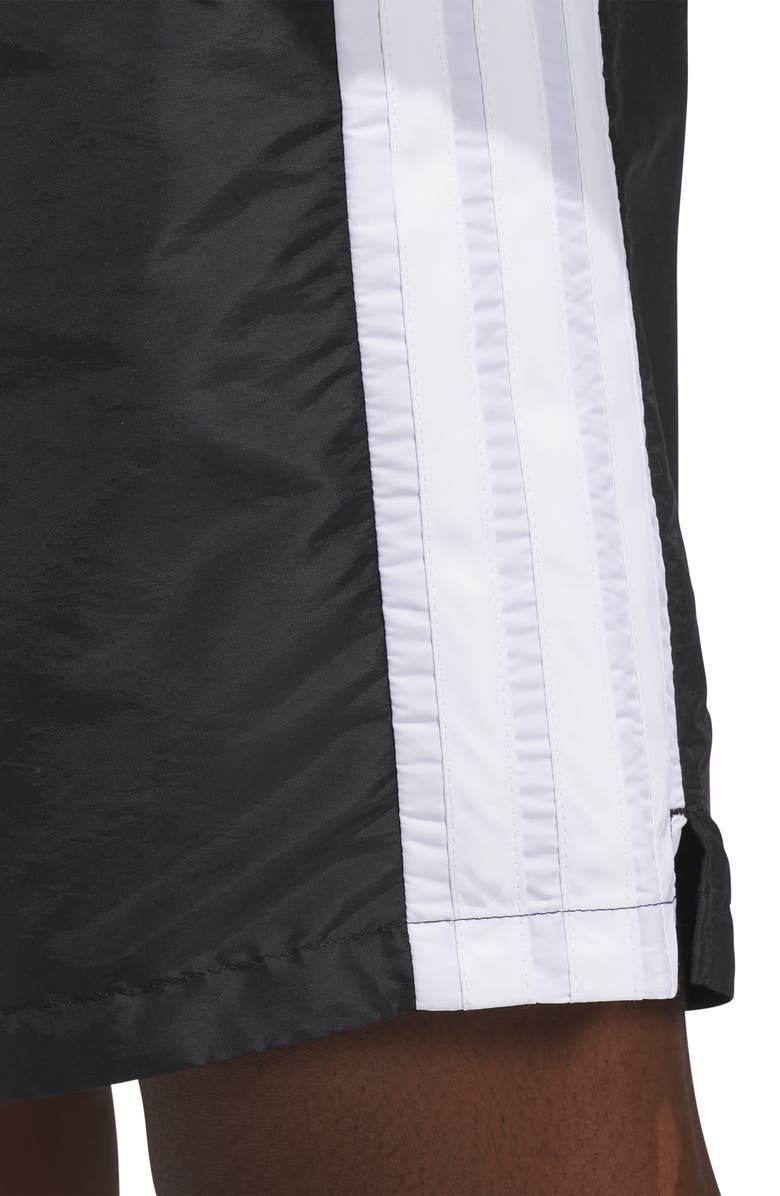 adidas 3-Stripe Shorts, Alternate, color, Black