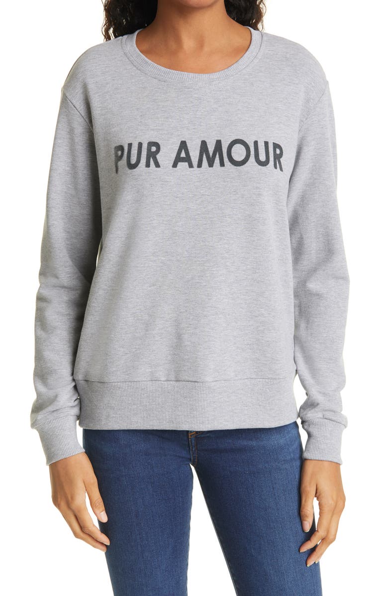 L'AGENCE Heidi Crew Sweatshirt, Main, color, 