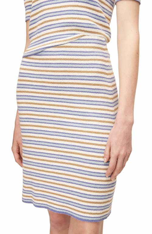 Rebecca Taylor Stripe Mini Boucle Skirt In Multi