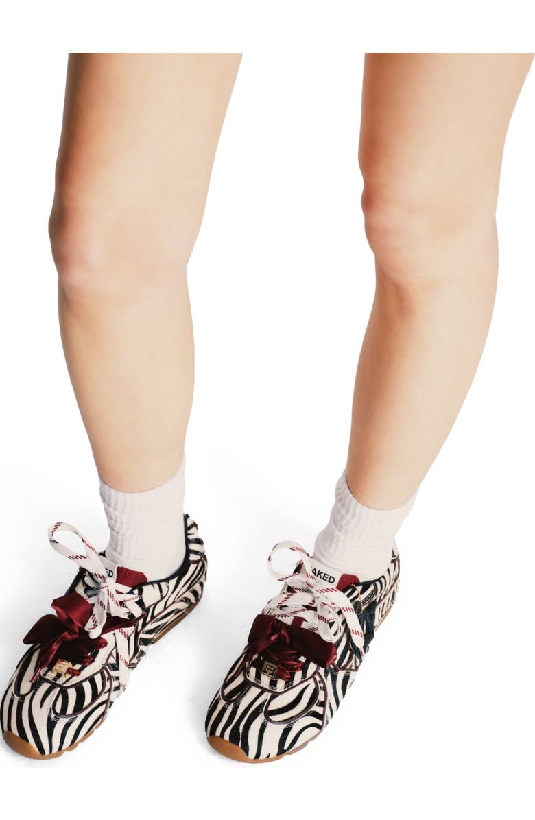 Naked Wolfe Adored Pony Sneaker, Alternate, color, Zebra Print