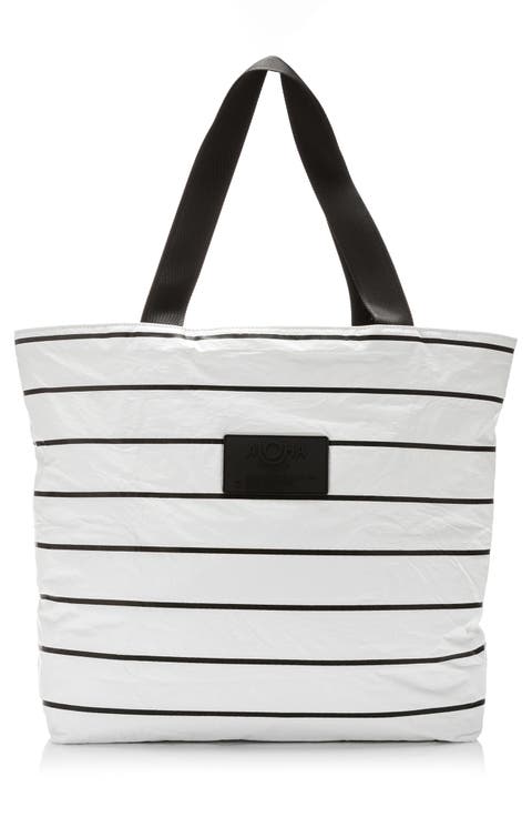 Day Tripper Pinstripe Water Resistant Tyvek® Tote