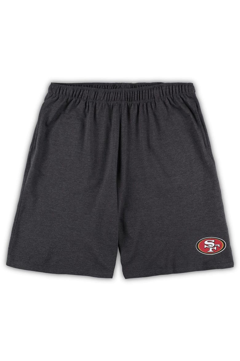Men's Concepts Sport White/Charcoal San Francisco 49ers Big & Tall T-Shirt and Shorts Set, Alternate, color, White