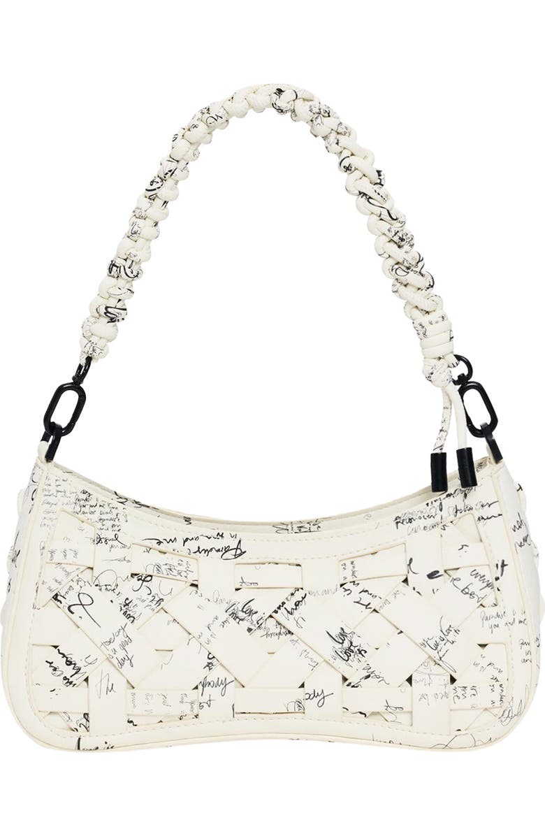 Desigual Crisscross Shoulder Bag, Main, color, Medium Beige