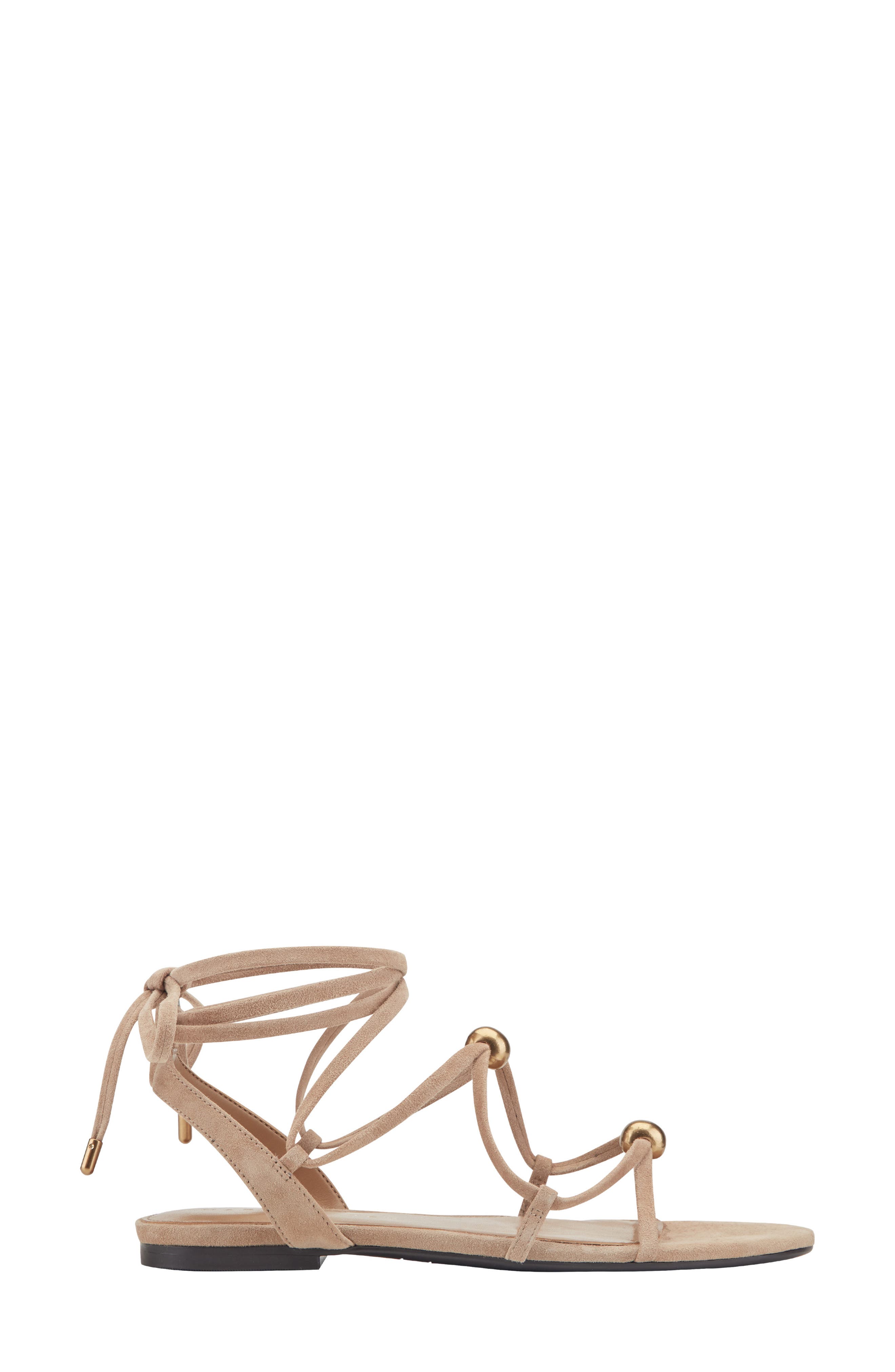 Ellan Ankle Wrap Sandal, Alternate, color, NATURAL