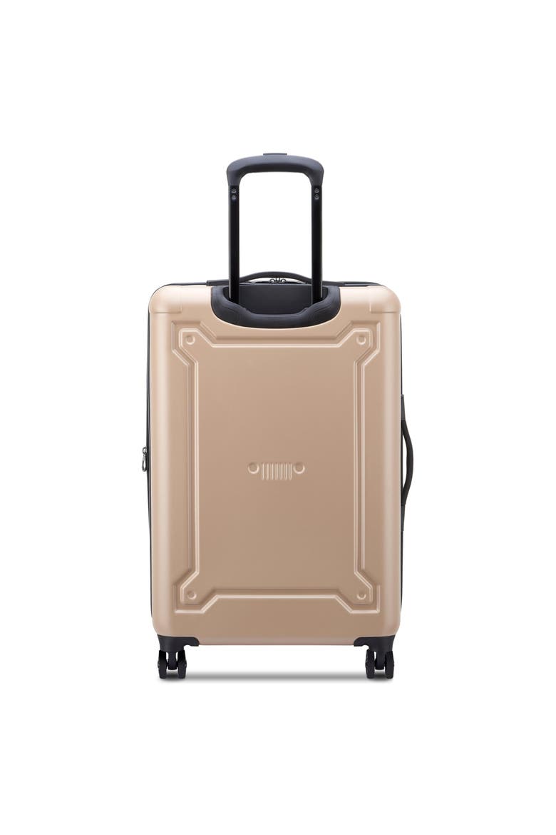 JH004C Checked-Medium 24 Inch Hardside Expandable Luggage with Spinner Wheels, Alternate, color, Beige