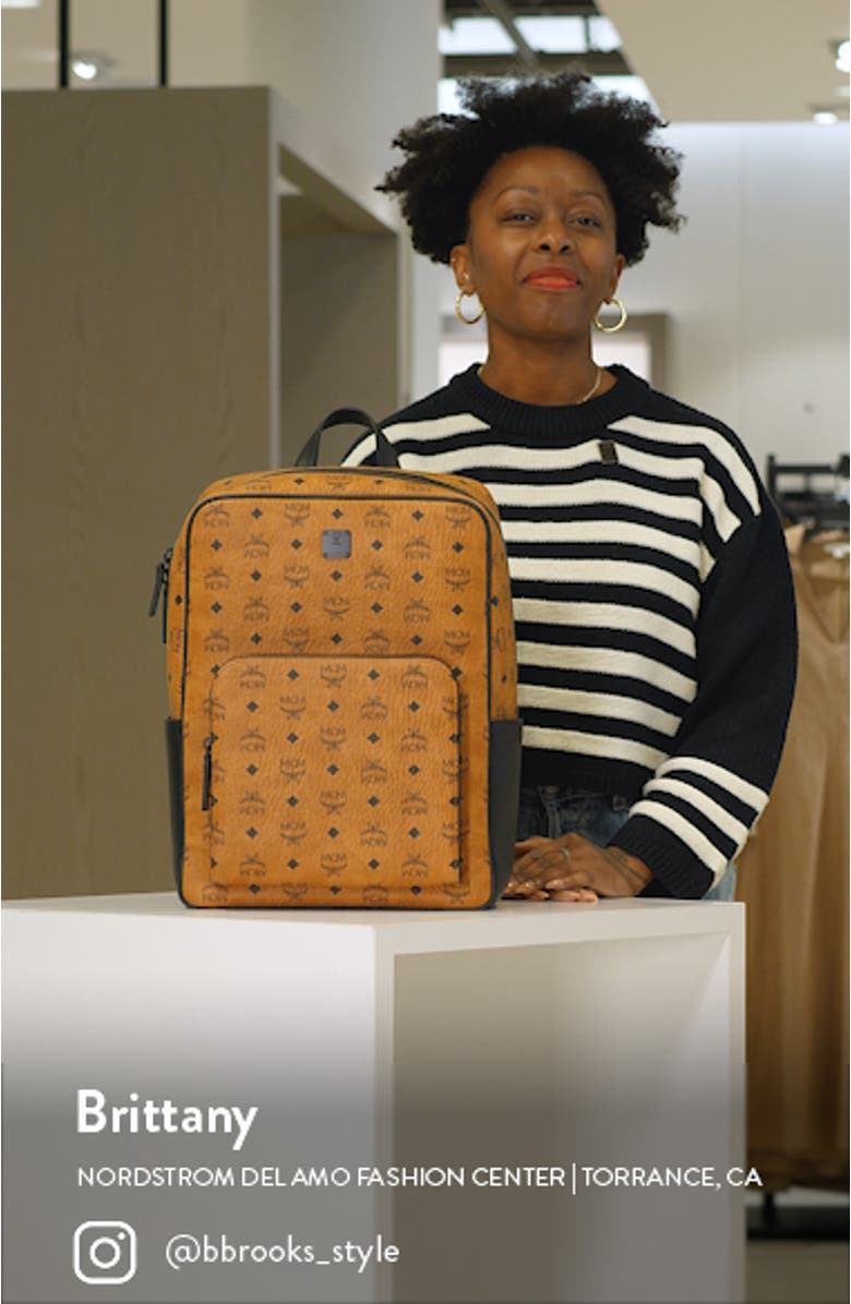 Medium Aren Coated Canvas Backpack, sales video thumbnail