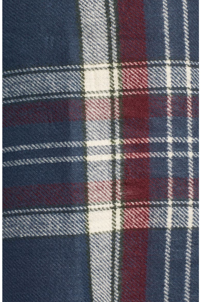 Reversible Plaid & Check Wrap, Alternate, color, RED/ NAVY PLAID