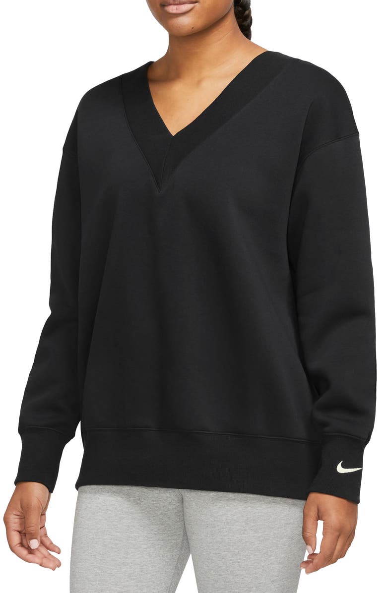 Nike Phoenix Oversize Fleece Sweatshirt, Main, color, 