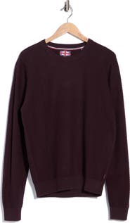SOUL OF LONDON Herringbone Crewneck Sweater