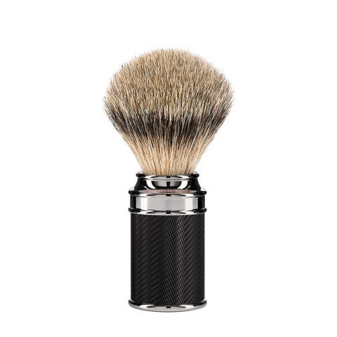 Traditional Black/Chrome Silvertip Badger Shaving Brush