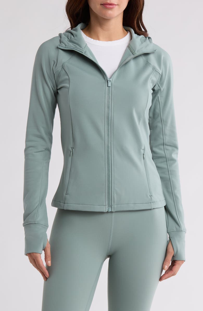 YOGALICIOUS Polarlux Diamond Zip Hoodie, Main, color, 
