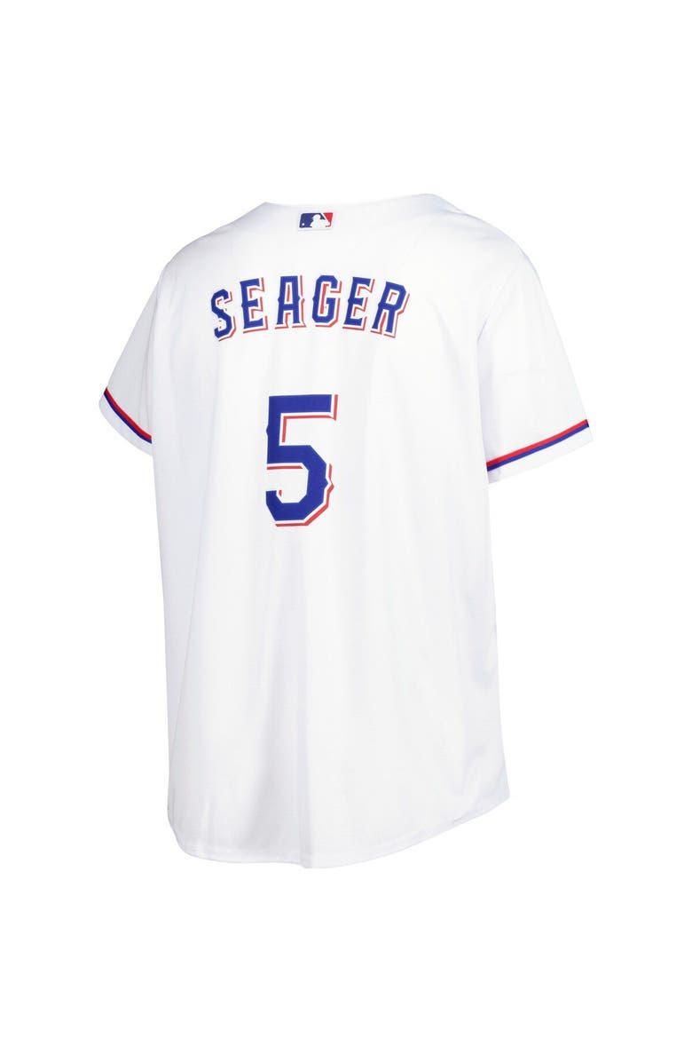 PROFILE Women's Corey Seager White Texas Rangers Plus Size Replica Player Jersey, Alternate, color,