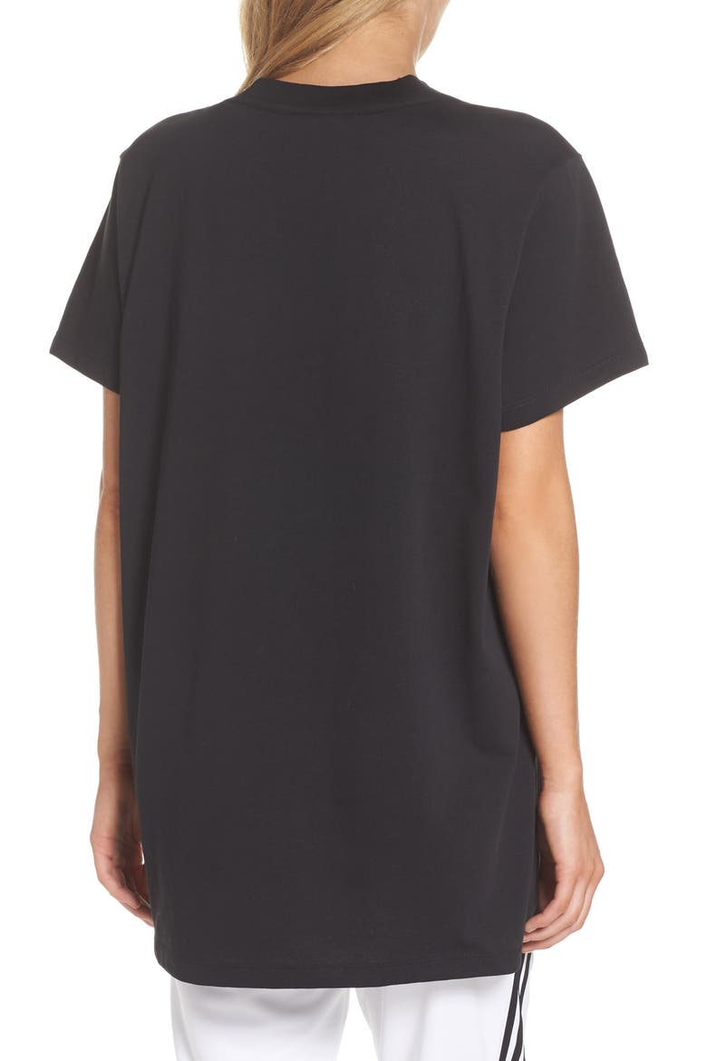 Trefoil Logo Tee, Alternate, color, BLACK