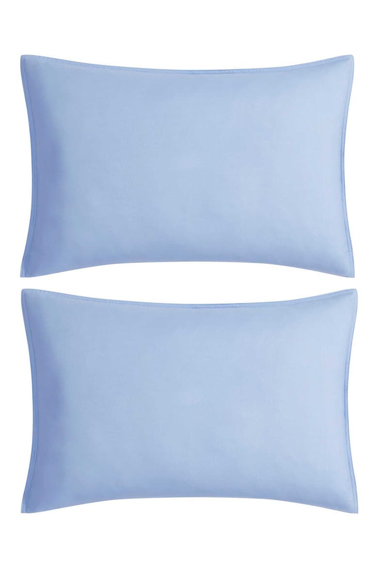 Core Solid Comforter & Shams Set, Alternate, color, TIDAL BLUE/ WHITE