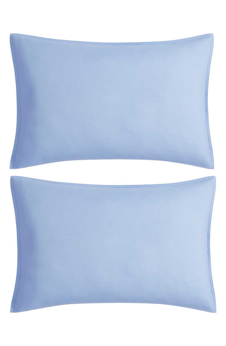 Tommy Hilfiger Core Solid Comforter & Shams Set, Alternate, color, Tidal Blue/ White