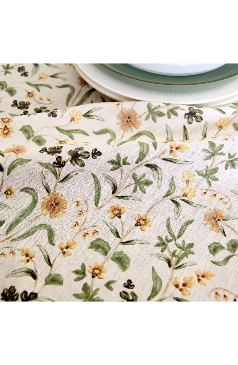 Solino Home Linen Table Runner for Dining Table, Holiday and Everyday Table Decor - Fall Botanical, Alternate, color, Multicolor