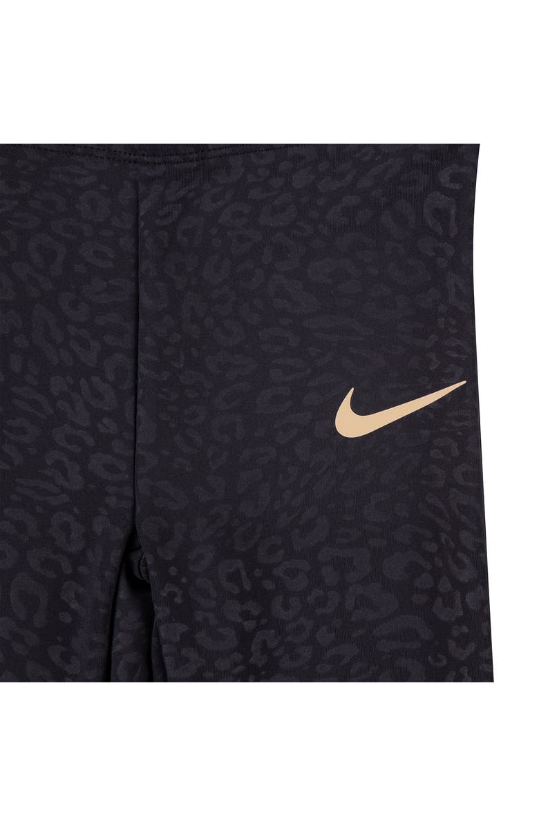 Nike Kids' Dri-FIT Swoosh Spirit Sweatshirt & Leggings Set, Alternate, color, Black