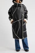 UGG® Emberlynn Oversize Faux Leather & LuxeFluff Long Coat