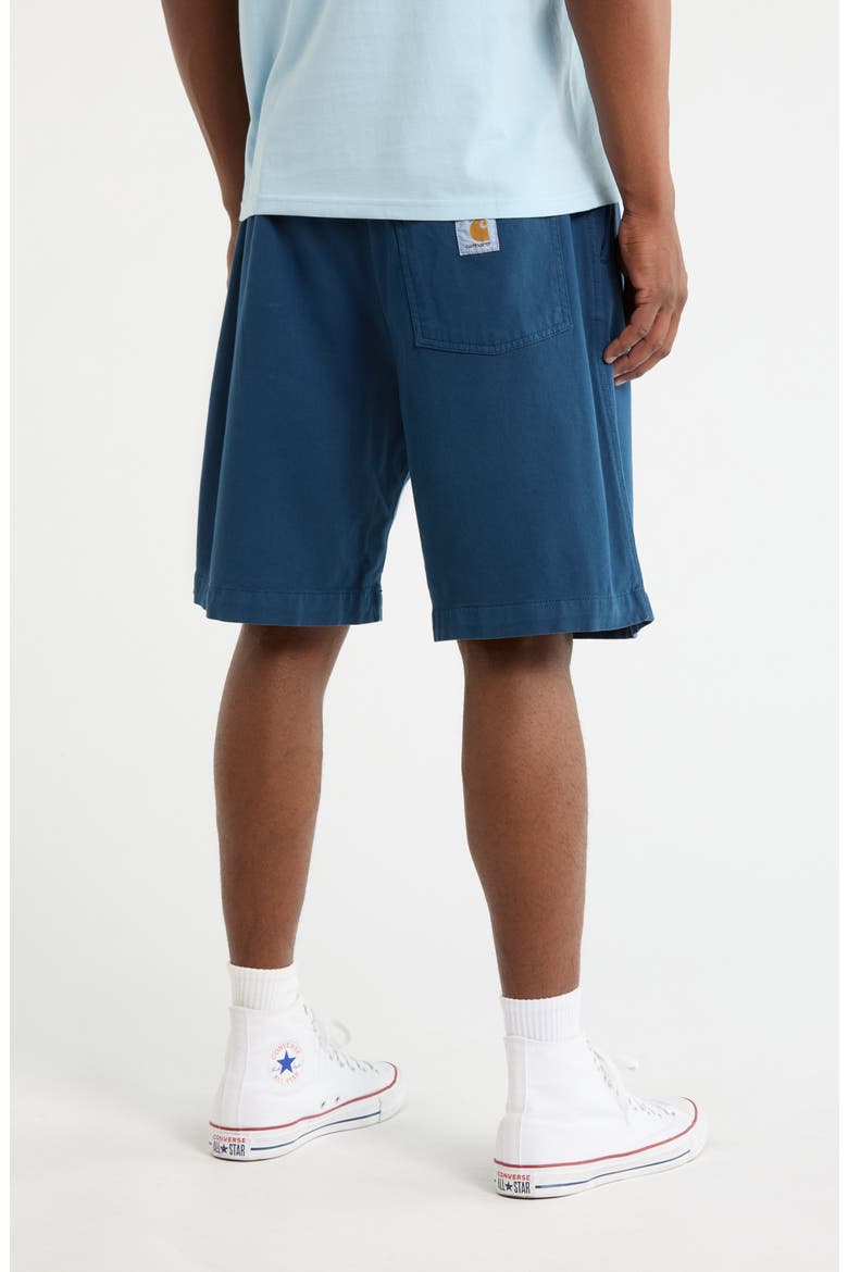 Floyde Lyocell & Cotton Twill Drawstring Shorts, Alternate, color, BLUE RIVER (GARMENT DYED)