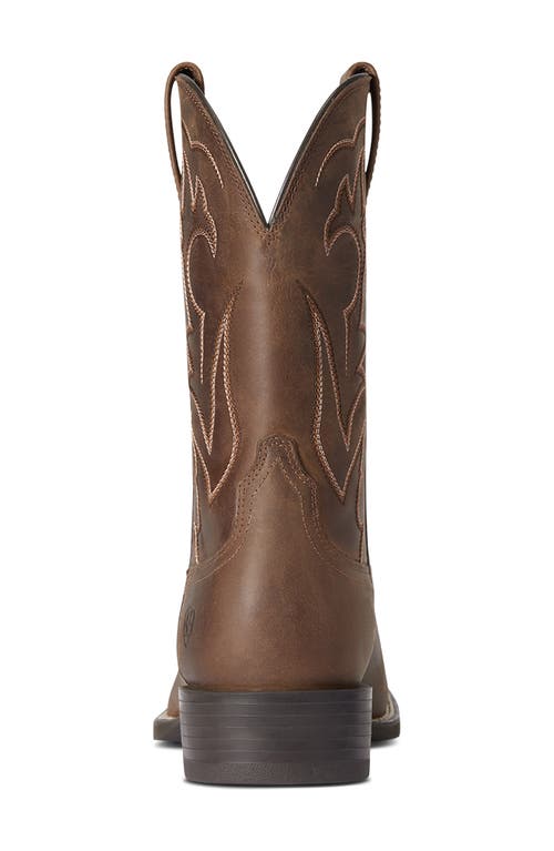 Ariat Men's Stockman Ultra Round Toe Boots In Talon Tan In Distressed Brown