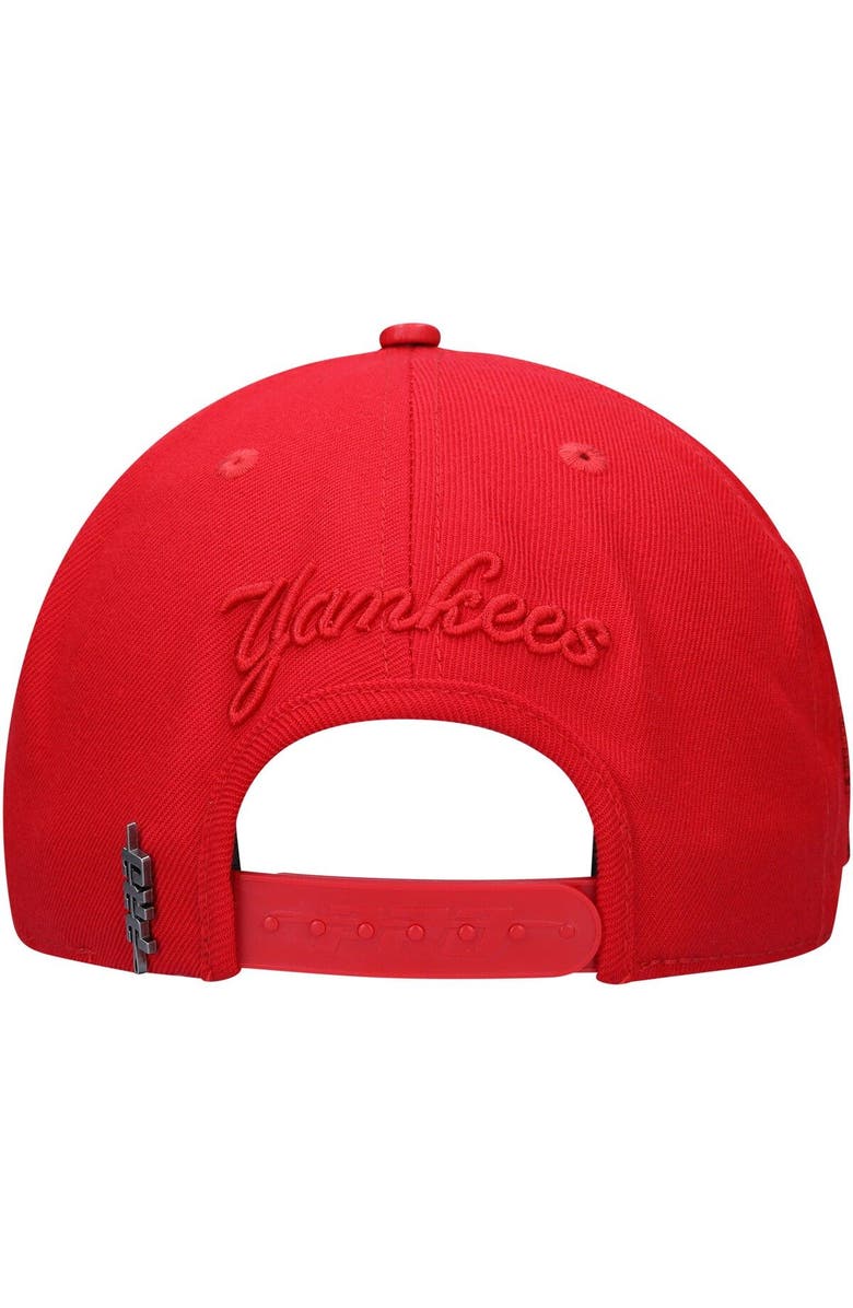 PRO STANDARD Men's Pro Standard New York Yankees Triple Red Snapback Hat, Alternate, color, 