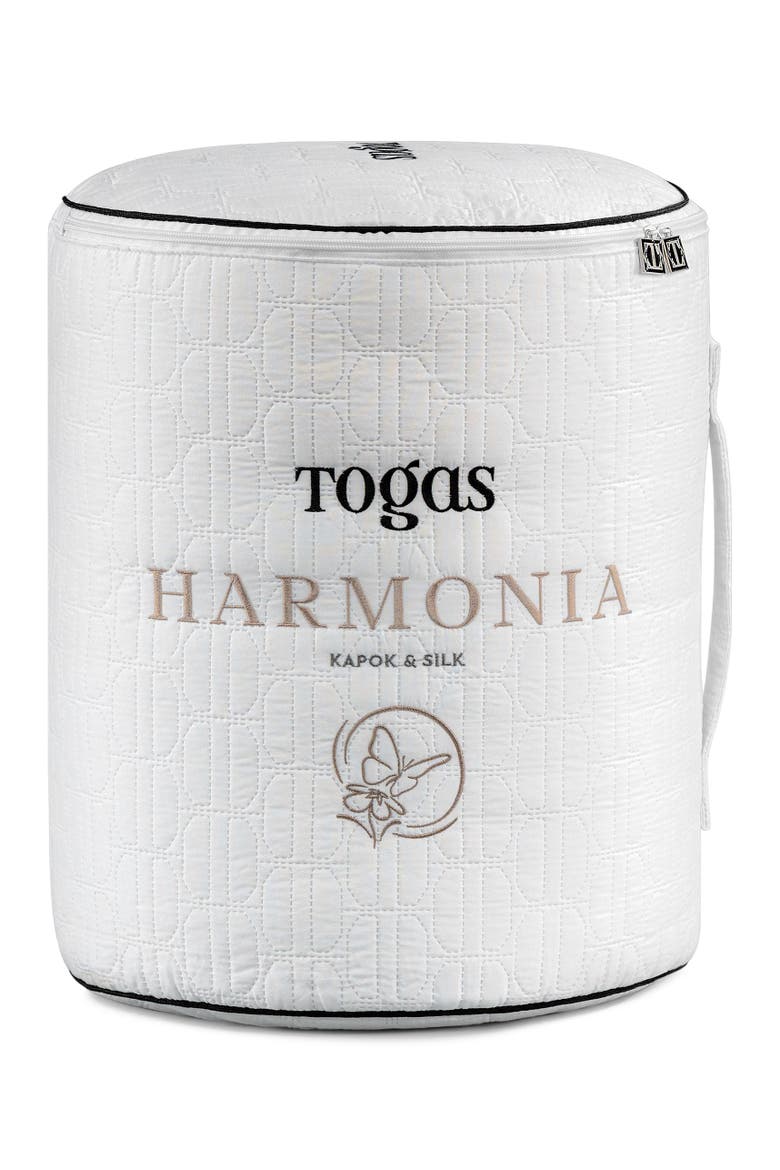 Harmonia kapok silk comforter, Alternate, color, White