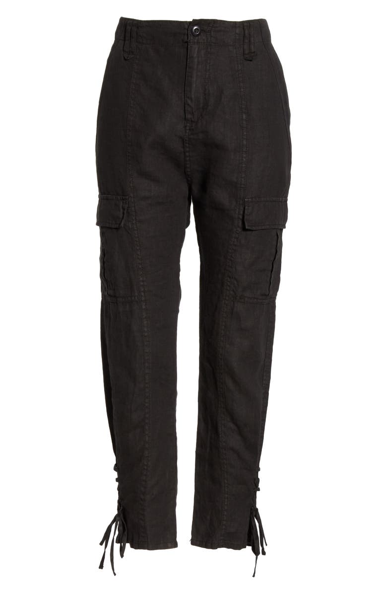 Joie Telutci Tie Cuff Linen Cargo Pants, Alternate, color,