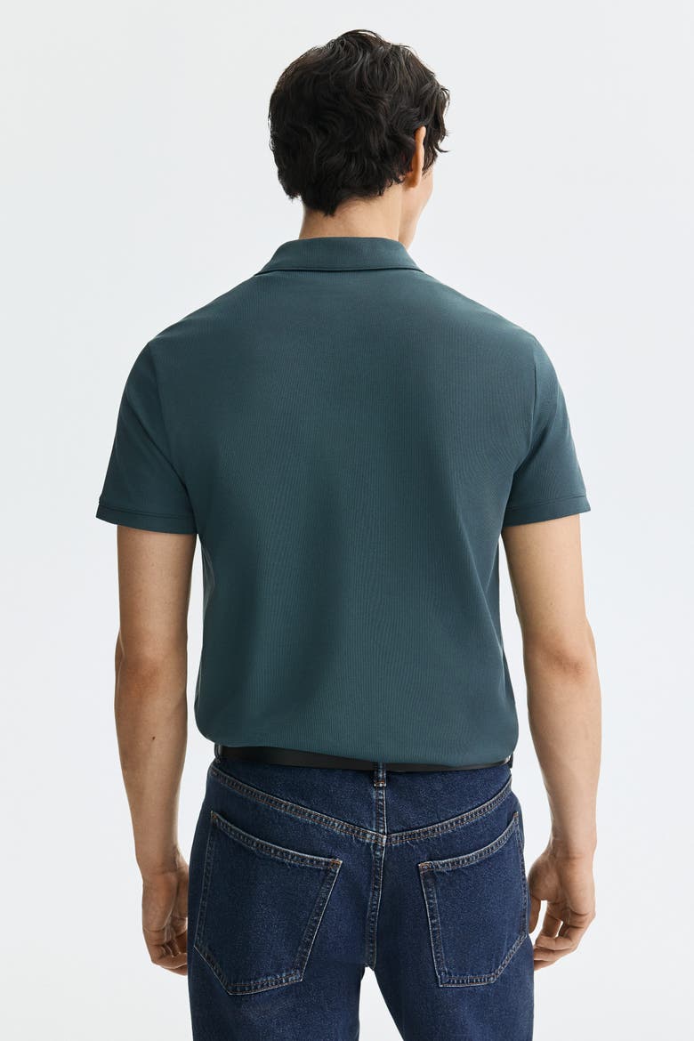 Coolmax® Slim Fit Polo Shirt, Alternate, color, Teal