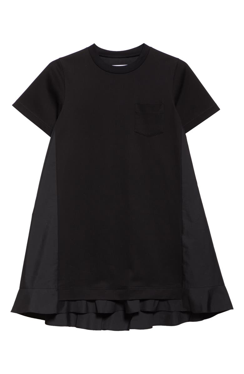 Sacai Poplin & Jersey Minidress, Alternate, color, 