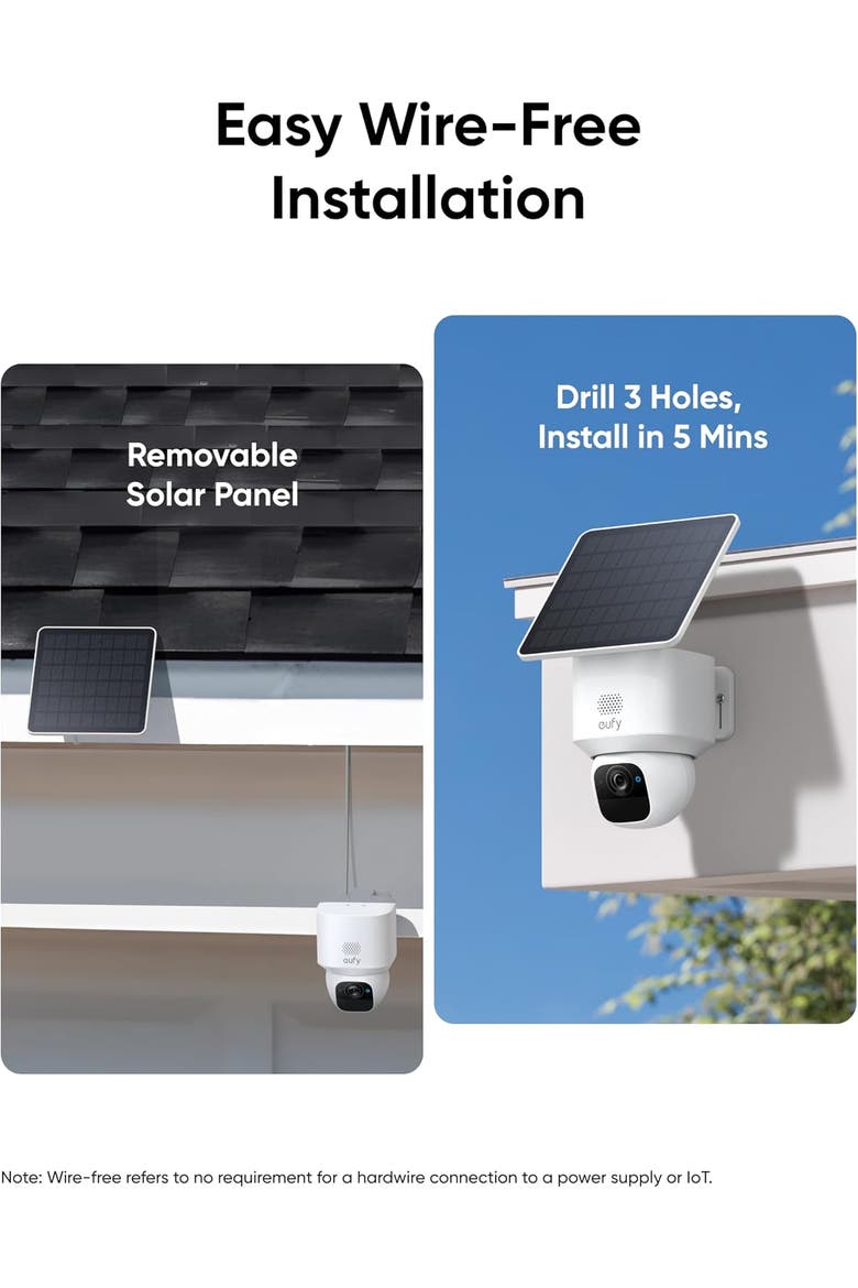 Security SoloCam E30, 2K Solar Security Camera, Alternate, color, White