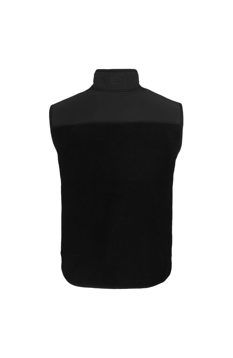 Cutter & Buck Men's Cutter & Buck  Black Kansas State Wildcats Cascade Eco Sherpa Fleece Full-Zip Vest, Alternate, color, 