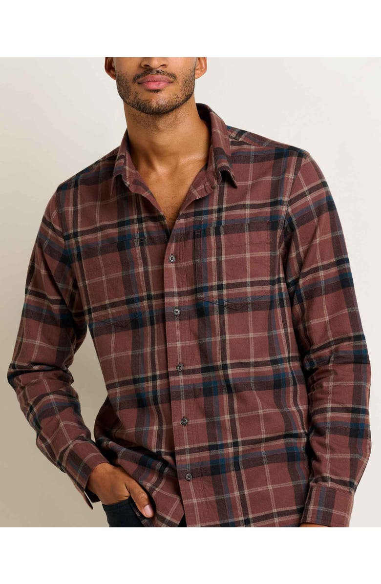 Toad & Co Pinevale Long Sleeve Shirt, Alternate, color, Carob
