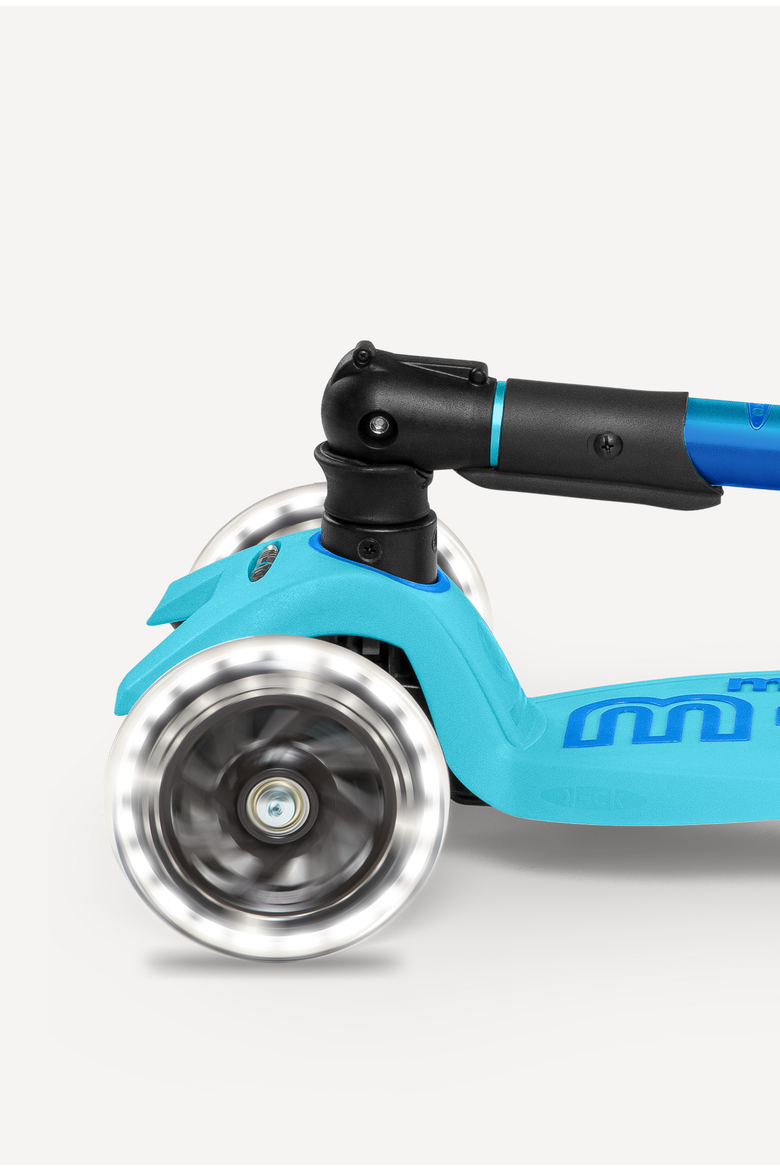 Maxi Foldable LED Scooter for Ages 5-12, Alternate, color, Bright Blue