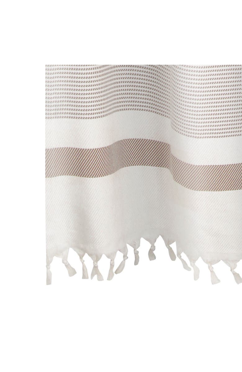 Olive & Linen Pixel Shower Curtain, Alternate, color, Beige