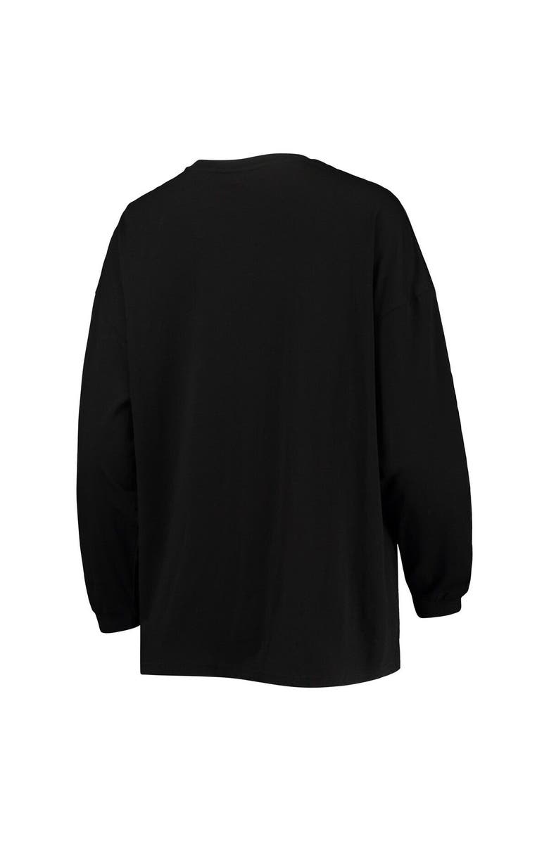 THE WILD COLLECTIVE Women's The Wild Collective Black Minnesota United FC Tri-Blend Long Sleeve T-Shirt, Alternate, color, Black