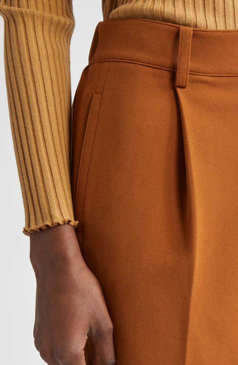 Vince Pleated Pull-On Tapered Leg Pants, Alternate, color, Dark Sierra Oak